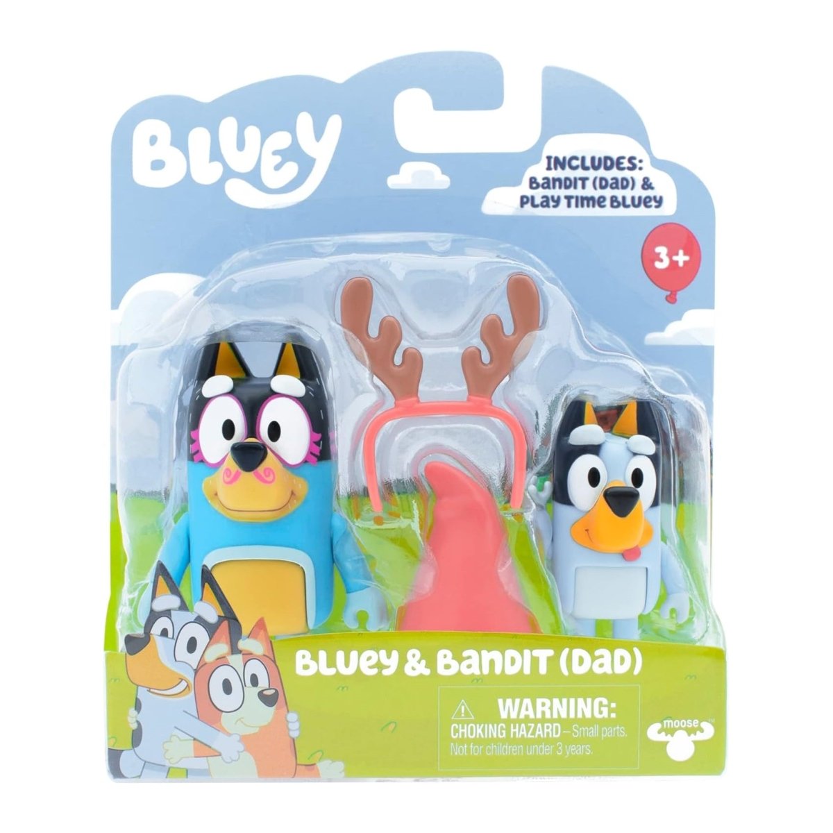 Bluey & Bandit Reno - Set 2 Figuras - Comercial Belsan - Infantil - Spin Master - COMERCIAL BELSAN SPA - 630996175286