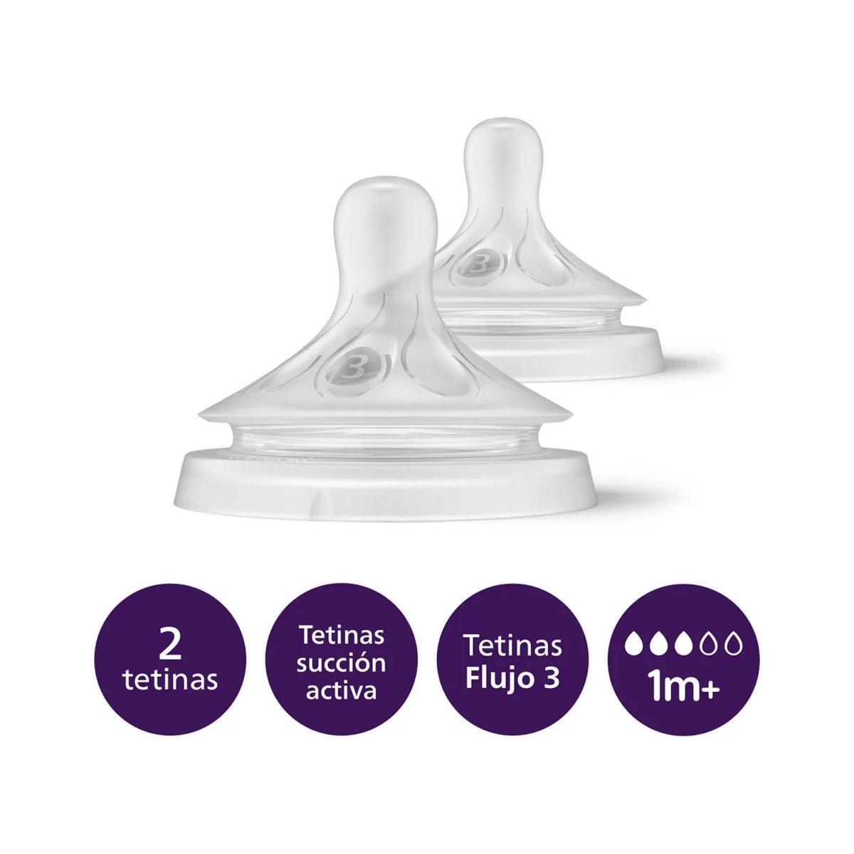 Tetina Avent Natural Response 1m+ Flujo 3 - SCY963/02 - Avent - 8720689007382 - COMERCIAL BELSAN.