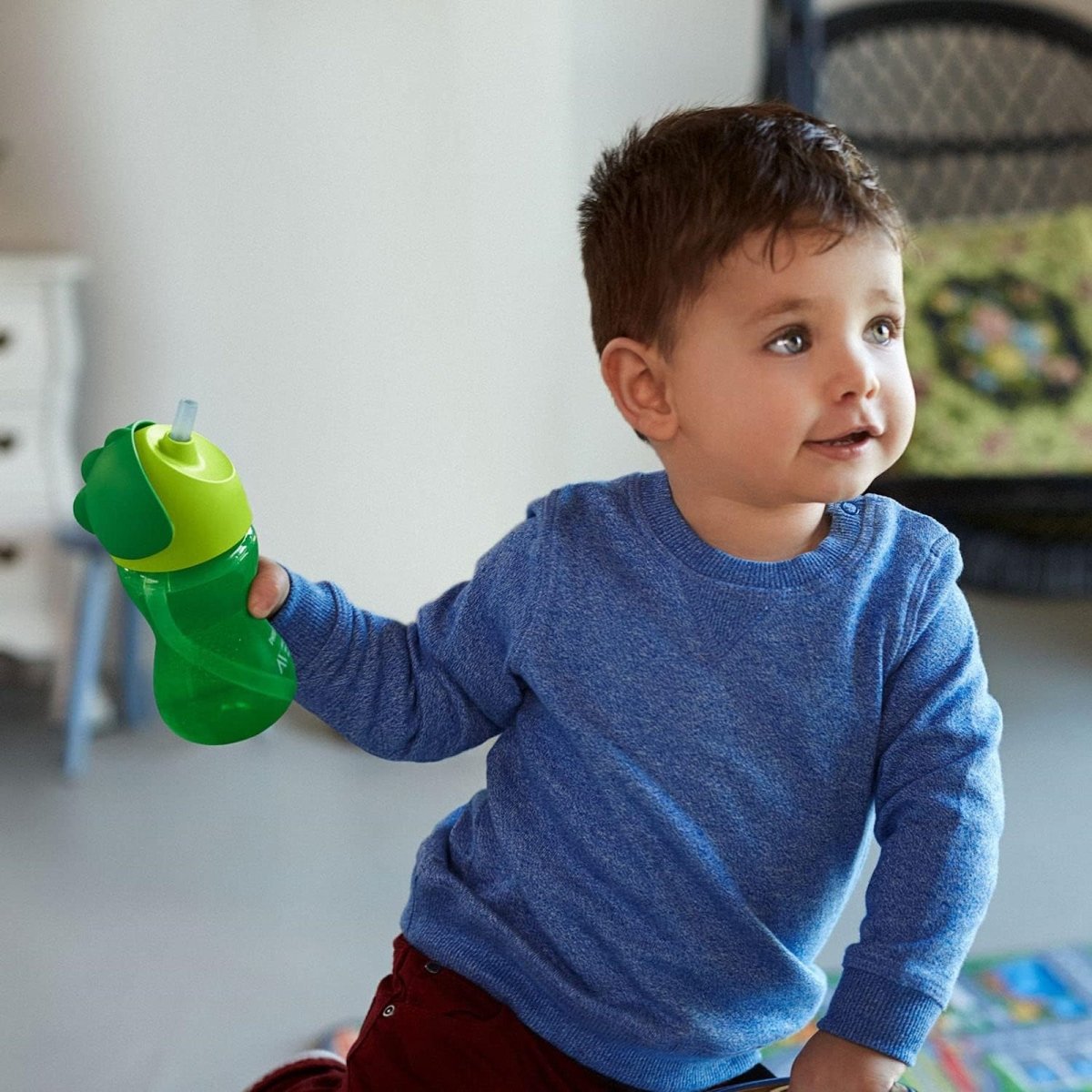 Vaso antiderrame Avent Dino 300ml 12m+ - Avent - 8710103786689 - COMERCIAL BELSAN.