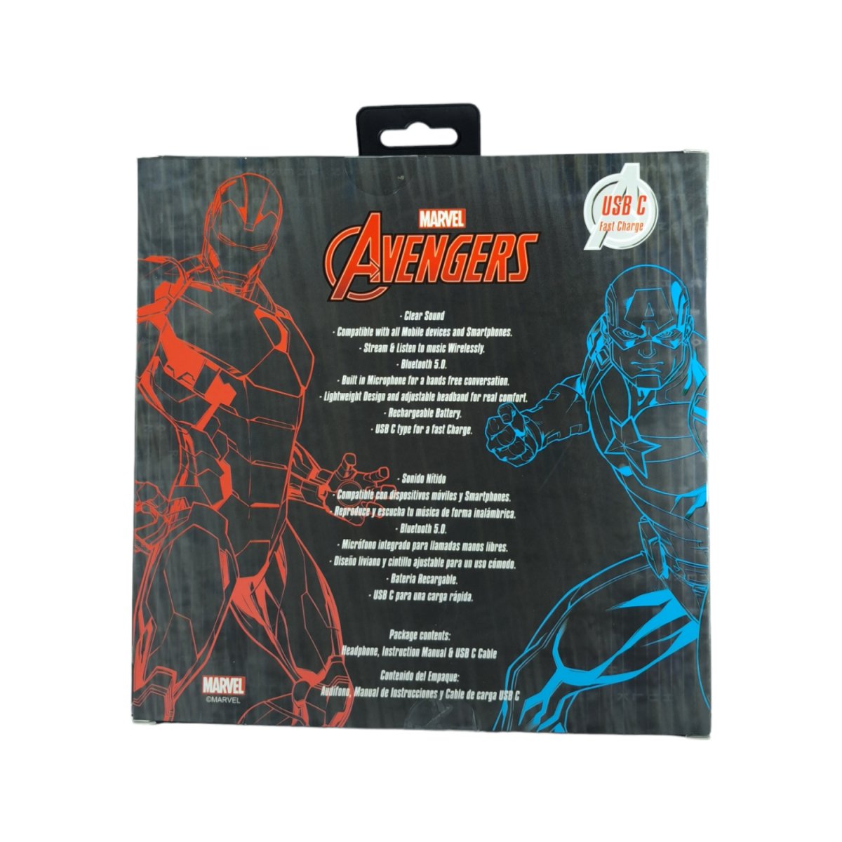 Audífonos bluetooth para niños - Capitán América Avengers - Audifonos - Avengers - COMERCIAL BELSAN SPA.