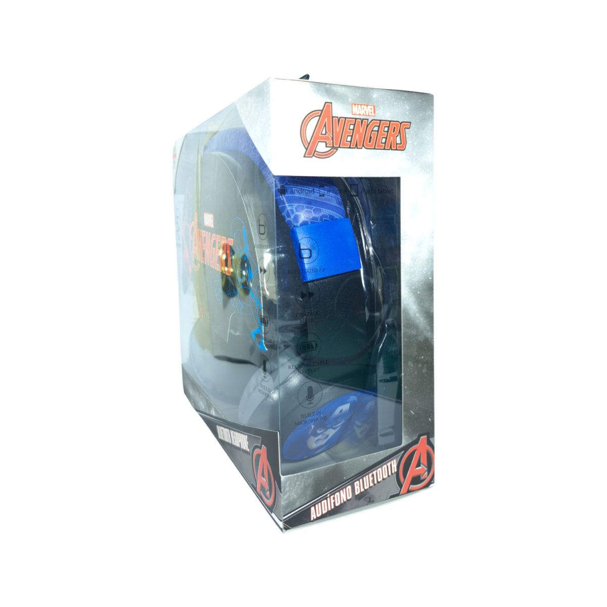 Audífonos bluetooth para niños - Capitán América Avengers - Audifonos - Avengers - COMERCIAL BELSAN SPA.