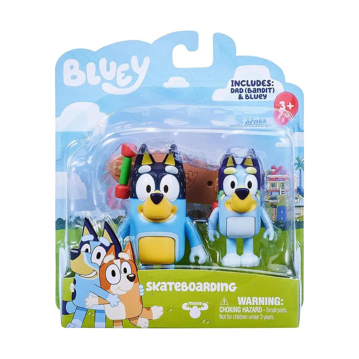 Bluey Skateboarding Set 2 Figuras - Comercial Belsan - Juguetes - Comercial Belsan SpA - COMERCIAL BELSAN SPA.