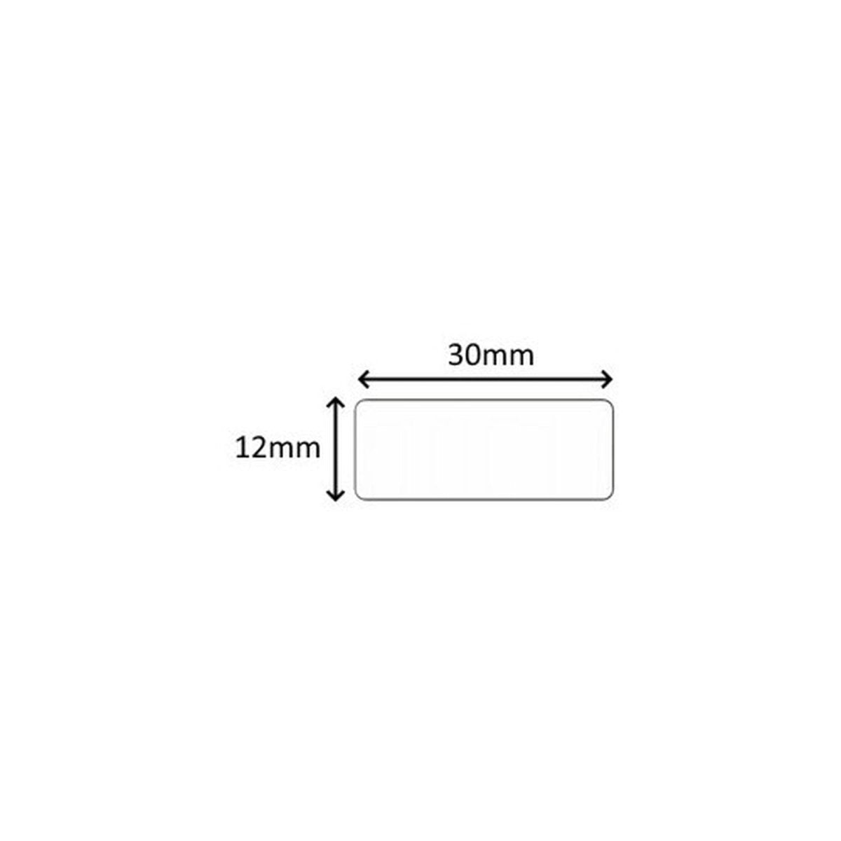 Etiqueta Térmica 12x30mm Para Impresora Q30 Comercial Belsan - AIMO - COMERCIAL BELSAN SPA.