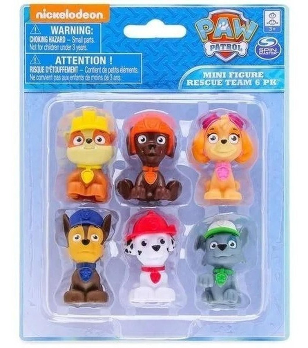 Paw Patrol Cachorros - Set 6 Figuritas - Patrulla Canina - Paw Patrol - COMERCIAL BELSAN SPA.