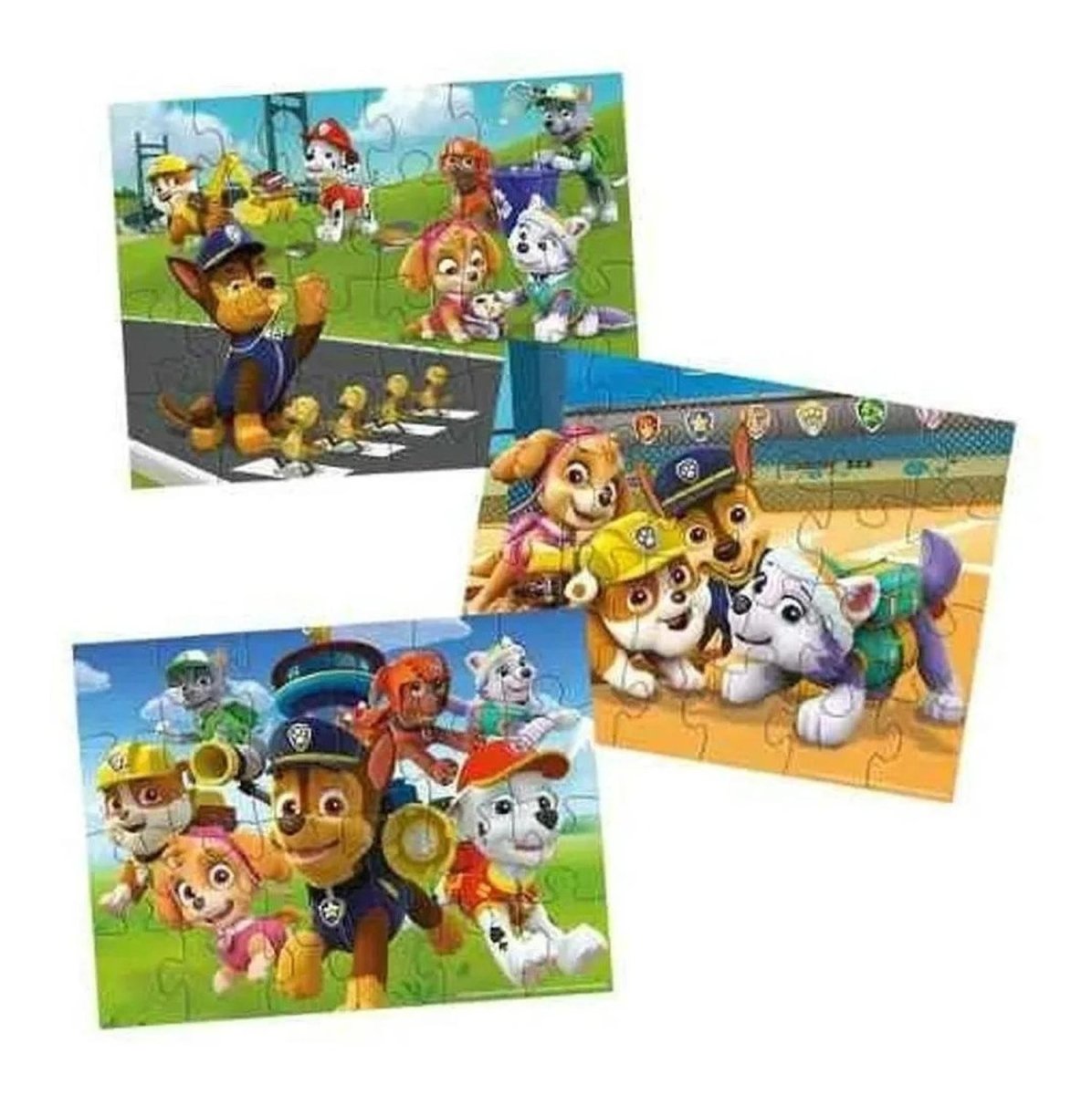 Paw Patrol - Rompecabezas De Madera - 3 X 24 Piezas - Paw Patrol - COMERCIAL BELSAN SPA.