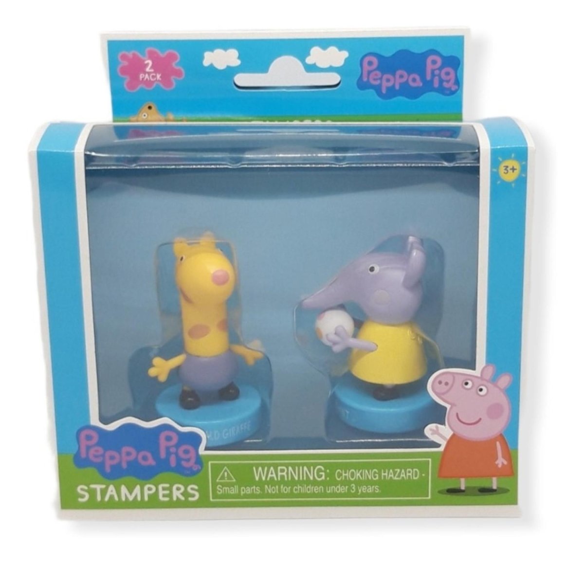Peppa Pig - Set 2 Figuritas Con Timbre - Sellos - Stampers - Peppa Pig - COMERCIAL BELSAN -