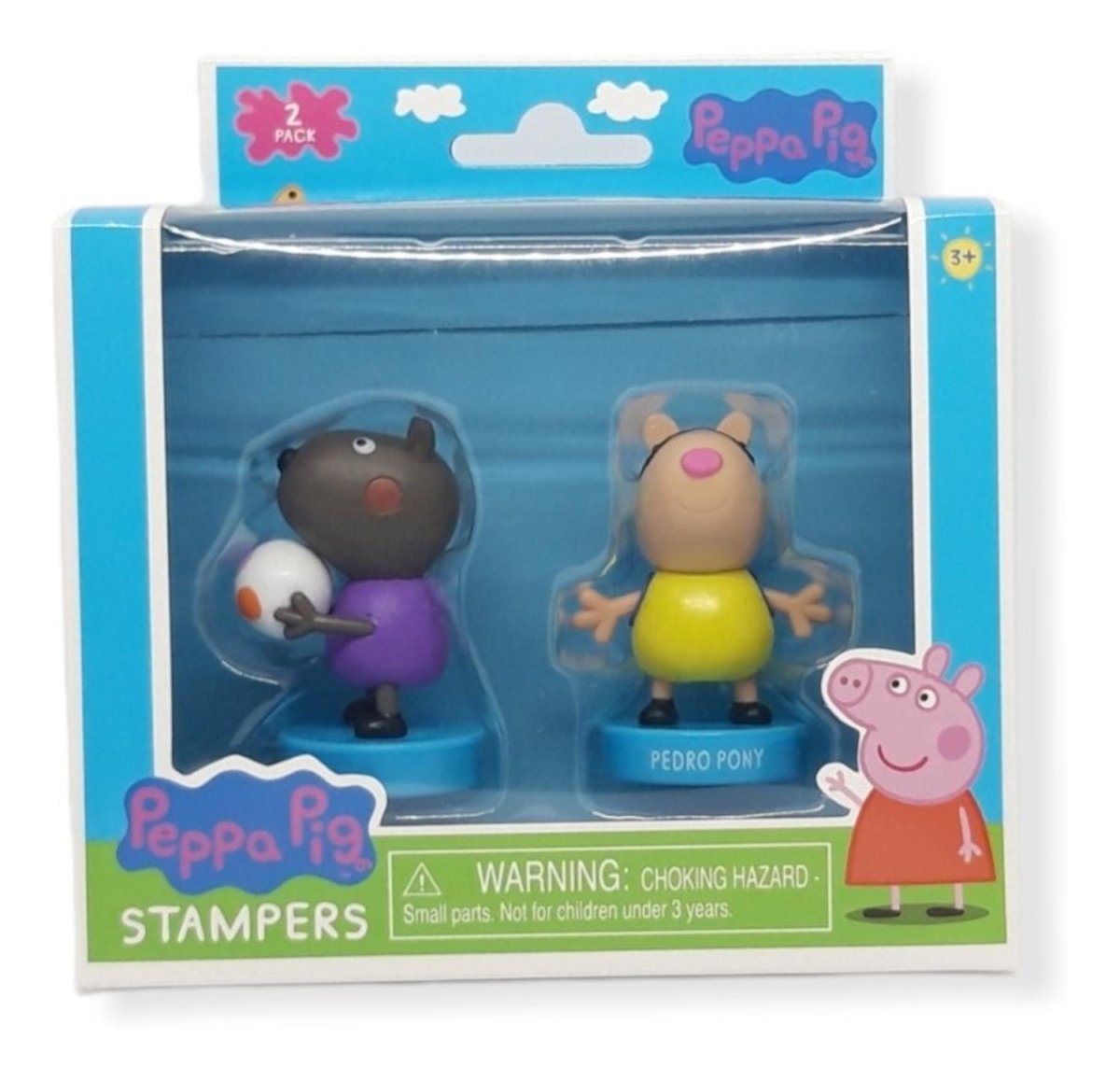 Peppa Pig - Set 2 Figuritas Con Timbre - Sellos - Stampers - Peppa Pig - COMERCIAL BELSAN -