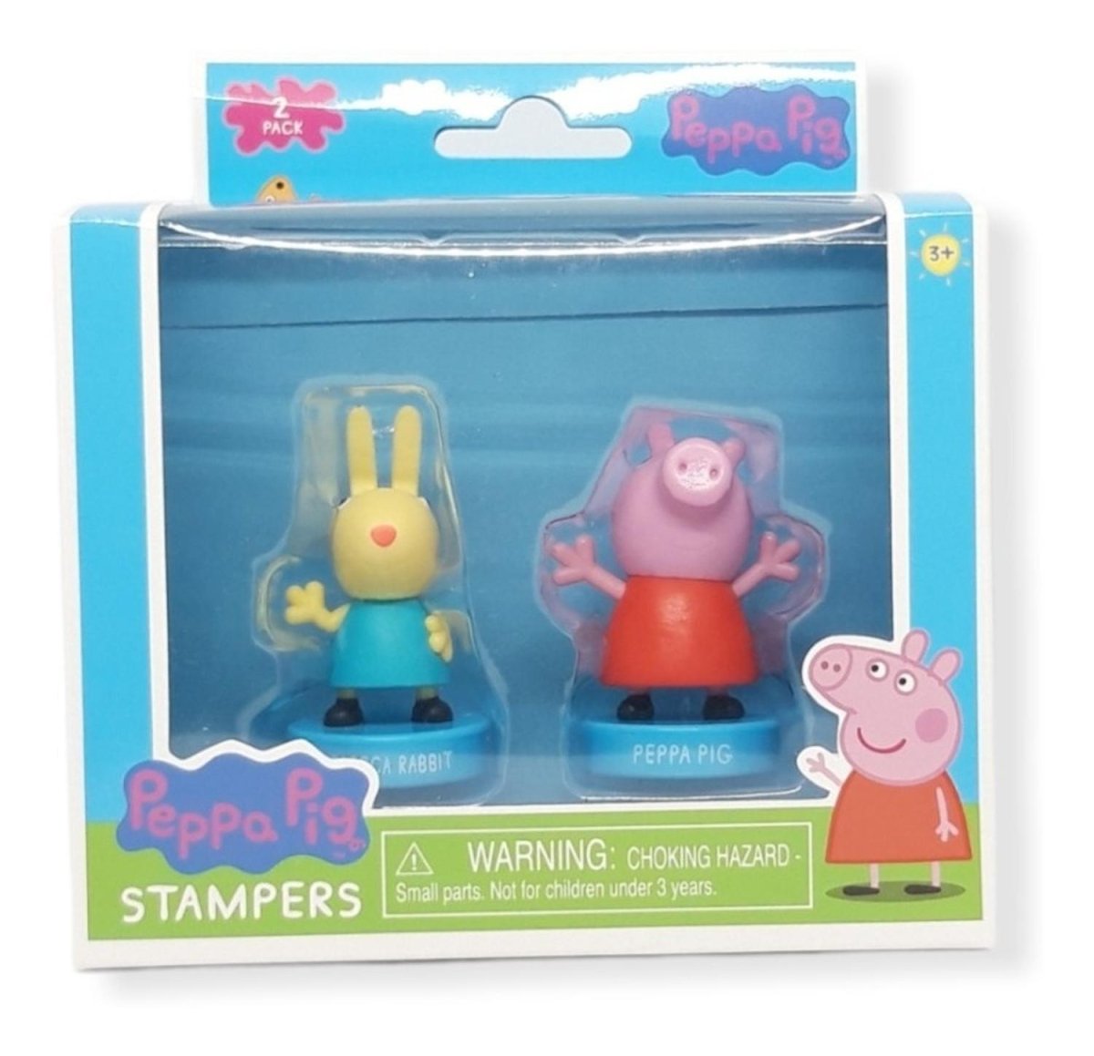 Peppa Pig - Set 2 Figuritas Con Timbre - Sellos - Stampers - Peppa Pig - COMERCIAL BELSAN -