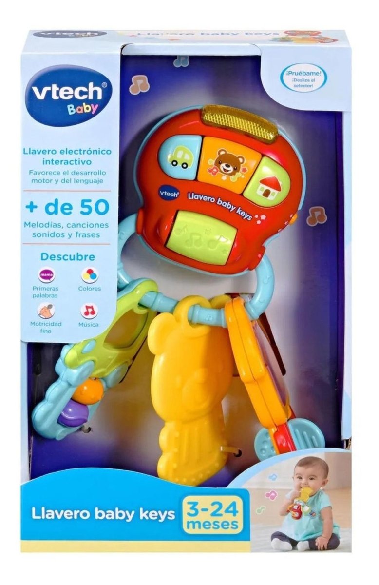 Vtech - Llavero Baby Keys 3-24 Meses - VTech - COMERCIAL BELSAN -