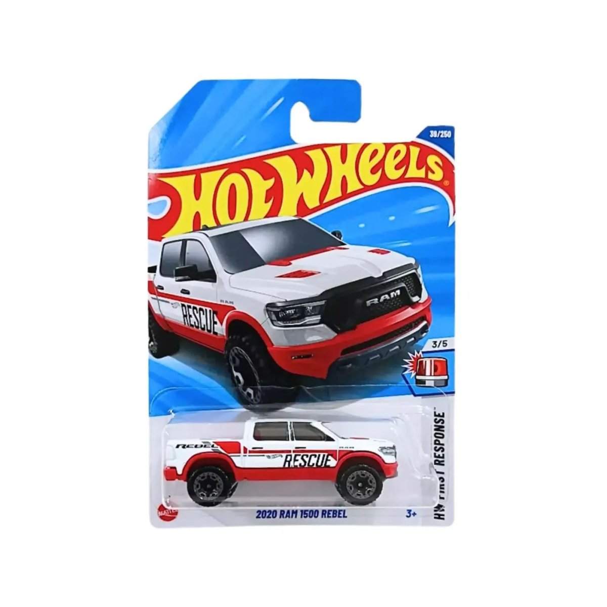 2020 RAM 1500 Rebel Hot Wheels 38/250 First Response 3/5 - HOT WHEELS - 027084120134 - COMERCIAL BELSAN.
