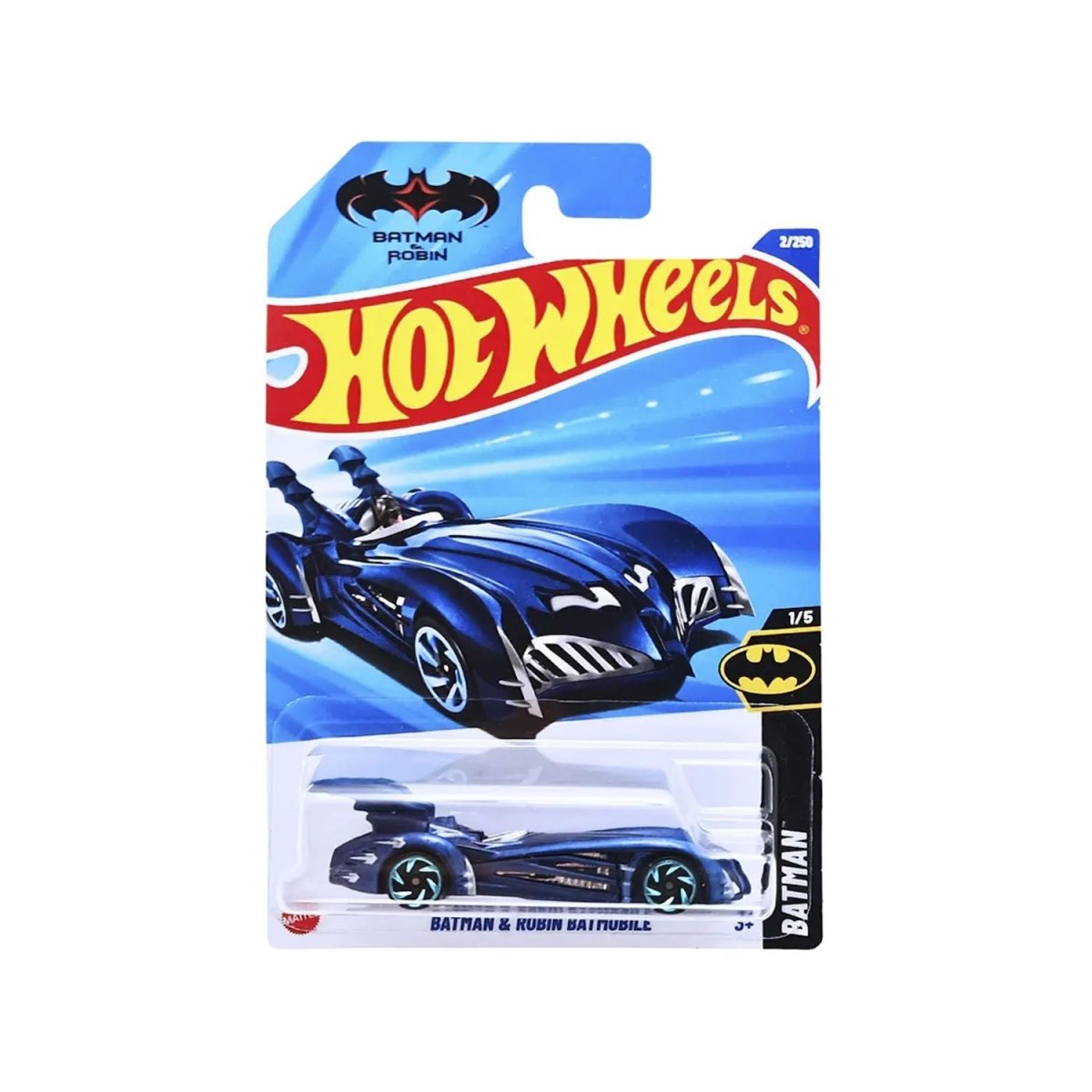 Batimovil Batman Y Robin 1/5 Hot Wheels 2/250 - HOT WHEELS - 027084120134 - COMERCIAL BELSAN.