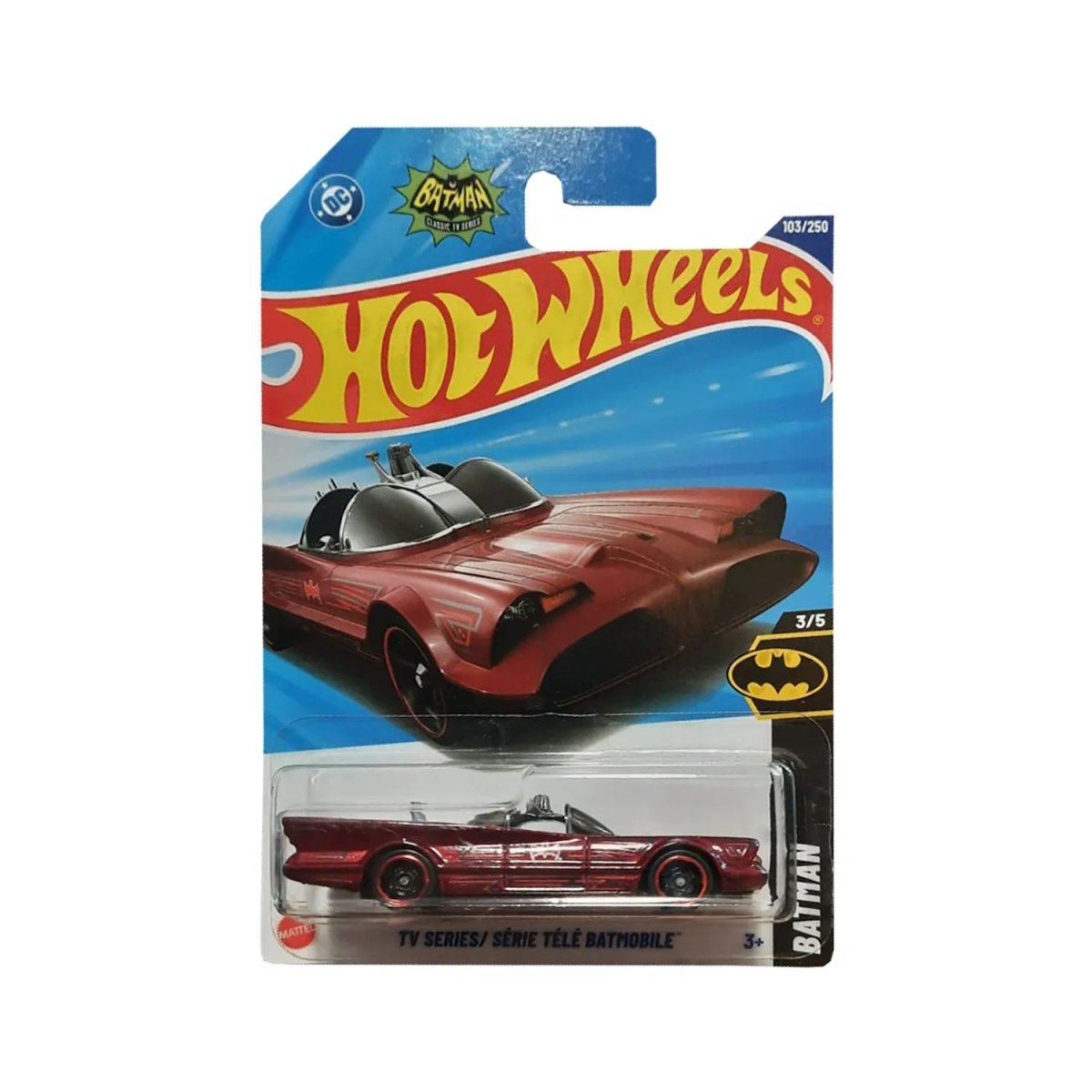 Batimovil Tv Serie Batman 3/5 Hot Wheels 103/250 - HOT WHEELS - 027084120134 - COMERCIAL BELSAN.