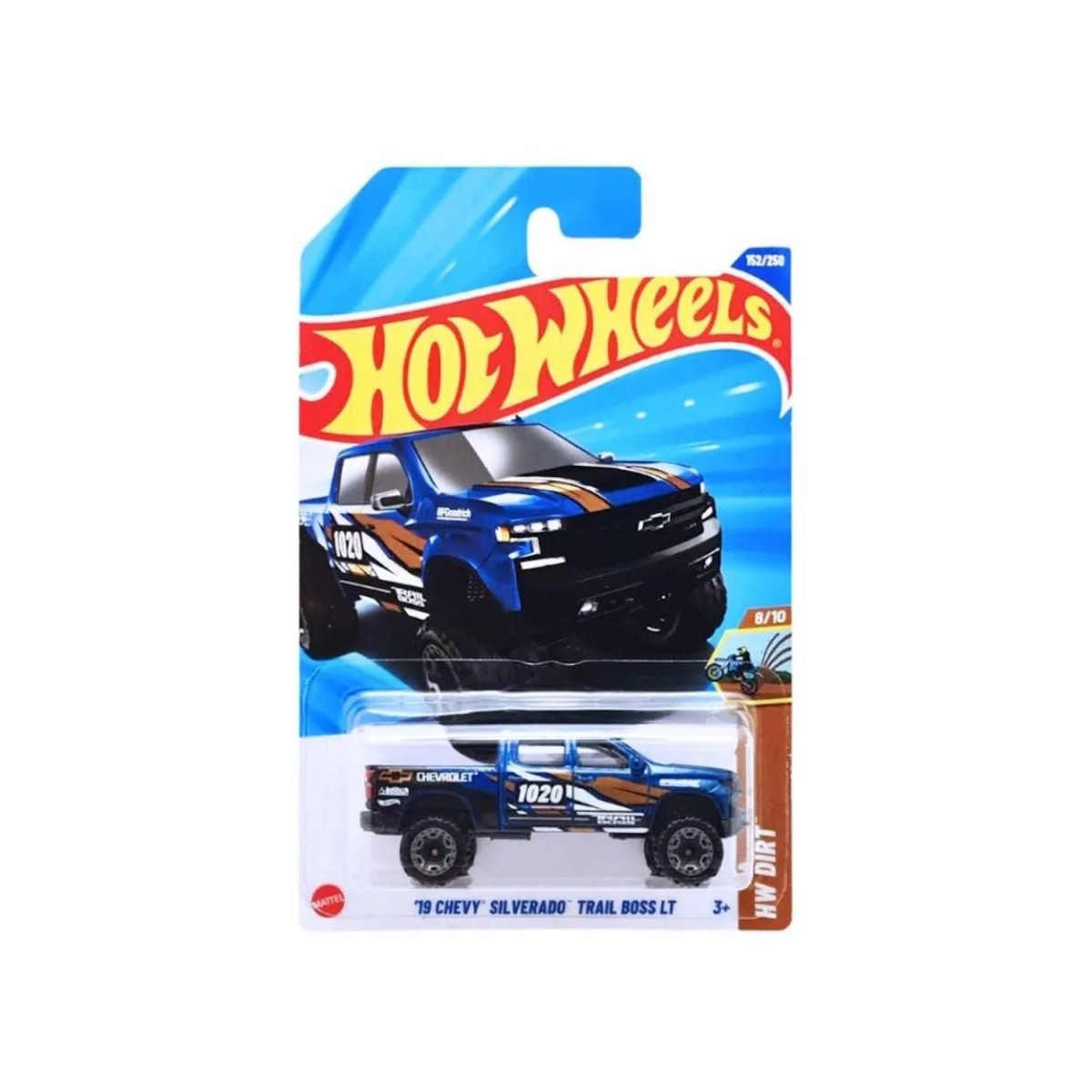 Chevrolet Silverado 2019 Trail Boss LT Hot Wheels 152/250 - HOT WHEELS - 027084120134 - COMERCIAL BELSAN.