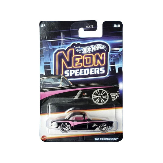 Corvette 1962 Hot Wheels Neon Speeders 3/8 - HOT WHEELS - 194735112876 - COMERCIAL BELSAN.