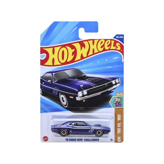 Dodge Hemi Challenger 1970 Hot Wheels 164/250 70s Vs 90s - HOT WHEELS - 027084120134 - COMERCIAL BELSAN.
