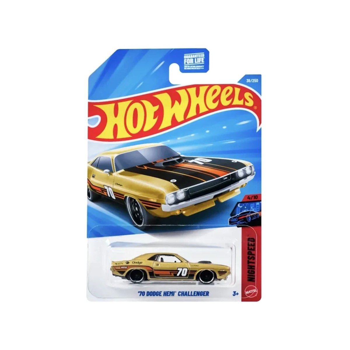 Dodge Hemi Challenger 1970 Hot Wheels 36/250 Night Speed - HOT WHEELS - 27084120134 - COMERCIAL BELSAN.