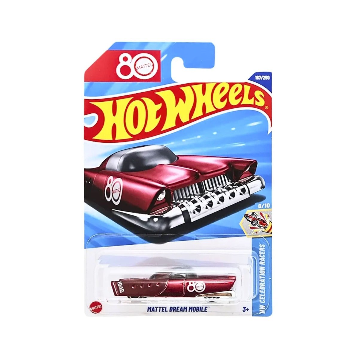 Hot Wheels 80 Años Mattel Dream Mobile 167/250 Celebration Racers - HOT WHEELS - 027084120134 - COMERCIAL BELSAN.
