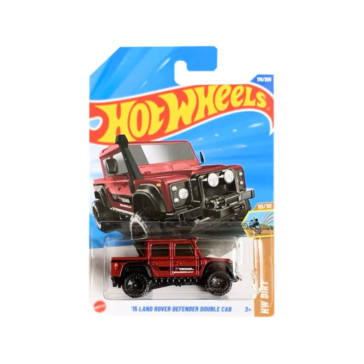 Land Rover Defender Double Cab Hot Wheels 179/250 Dirt 10/10 - HOT WHEELS - 027084120134 - COMERCIAL BELSAN.