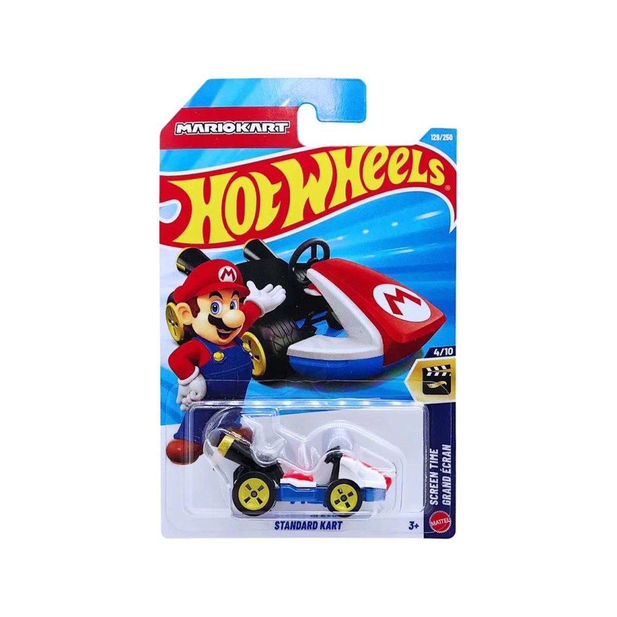 Mario Standard Kart Mariokart Hot Wheels 129/250 Screen Time - HOT WHEELS - 027084120134 - COMERCIAL BELSAN.