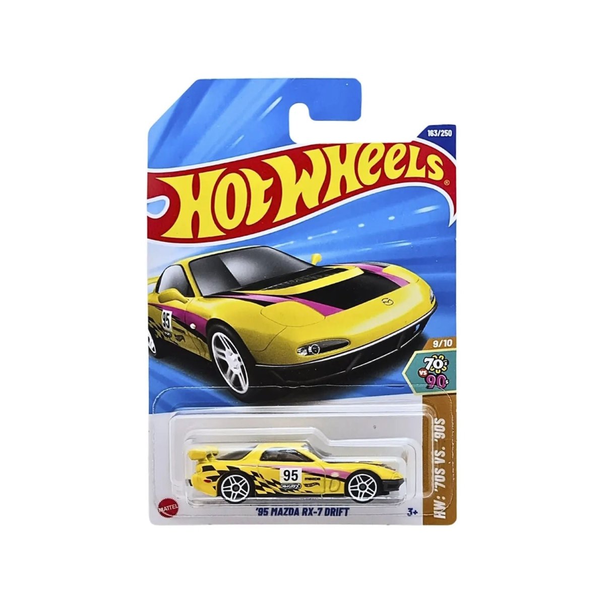 Mazda RX - 7 Drift 1995 Hot Wheels 163/250 70s Vs 90s 9/10 - HOT WHEELS - 027084120134 - COMERCIAL BELSAN.