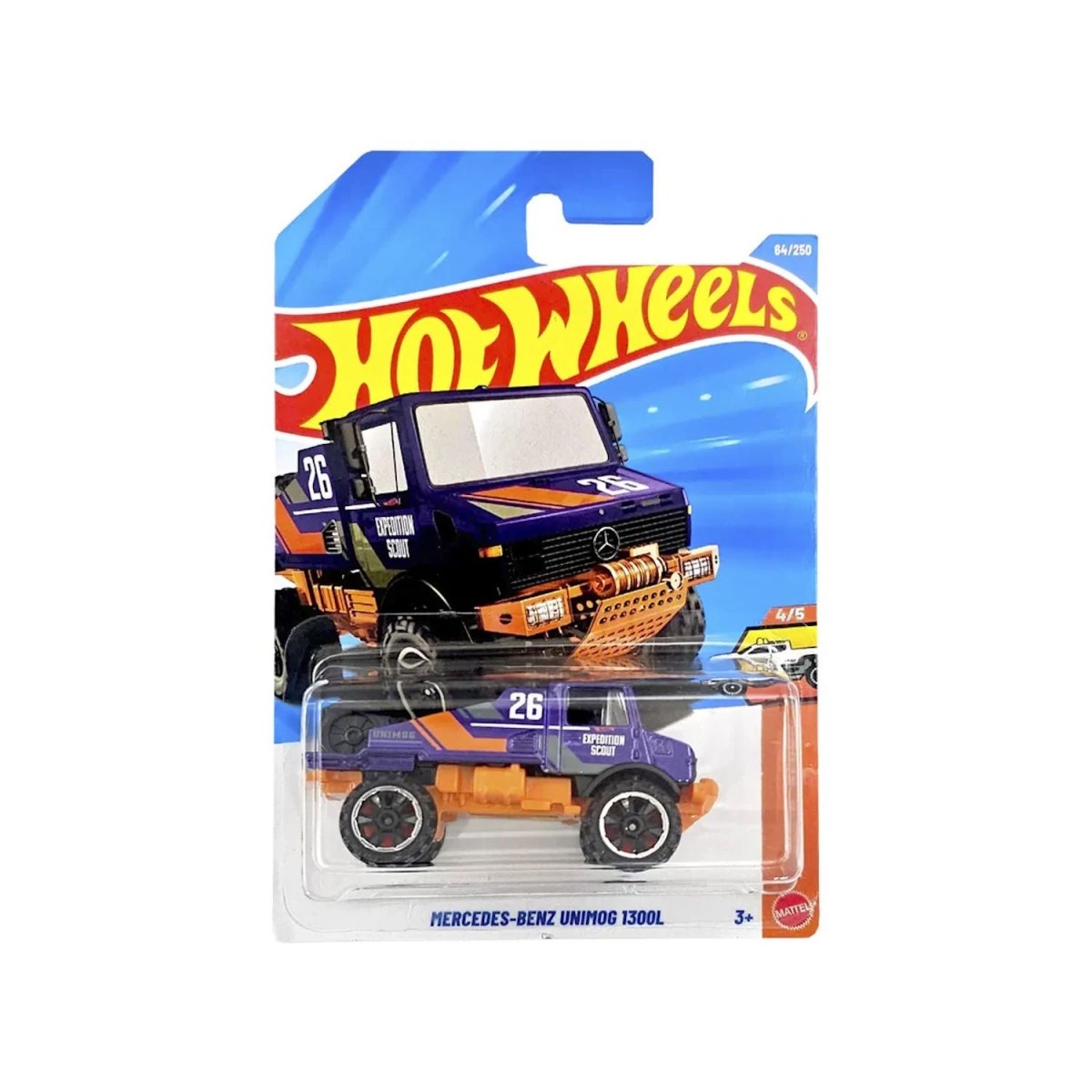 Mercedes Benz Unimog 1300l Hot Wheels 56/250 Trucking Along - HOT WHEELS - 27084120134 - COMERCIAL BELSAN.