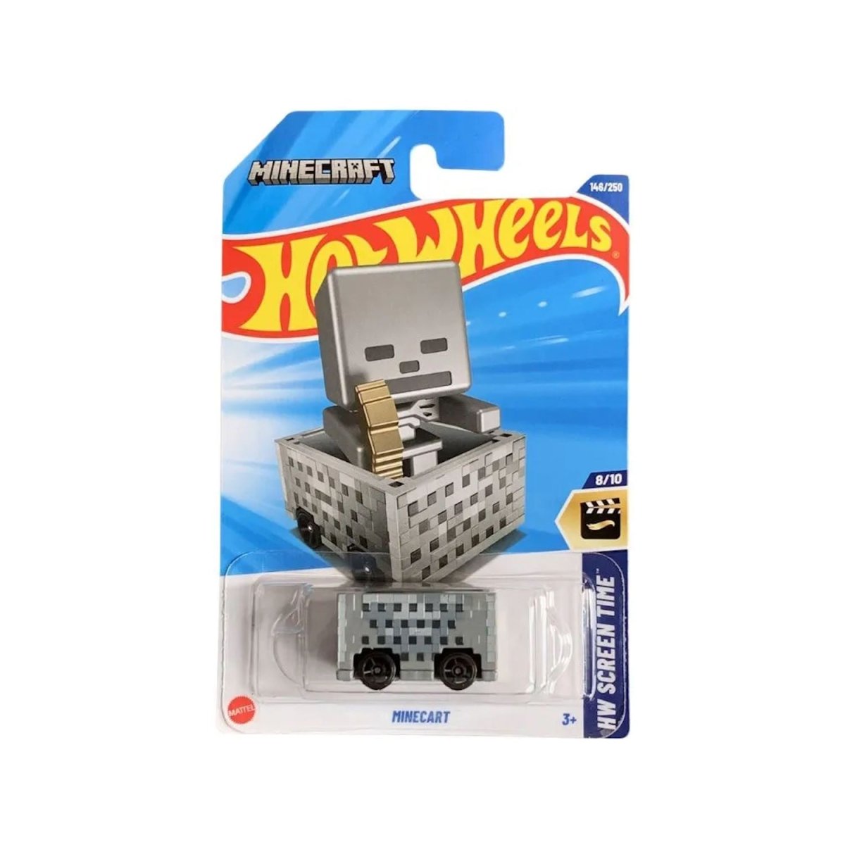 Minecart 8/10 Hot Wheels Minecraft 146/250 Coleccion - HOT WHEELS - 027084120134 - COMERCIAL BELSAN.
