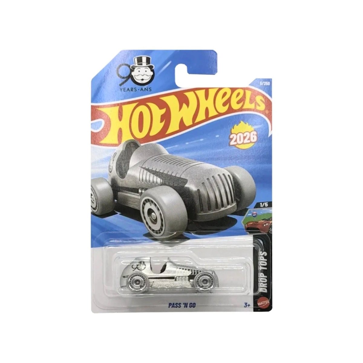 Monopoly Pass N Go Hot Wheels 5/250 90 Años Drop Tops - HOT WHEELS - 27084120134 - COMERCIAL BELSAN.