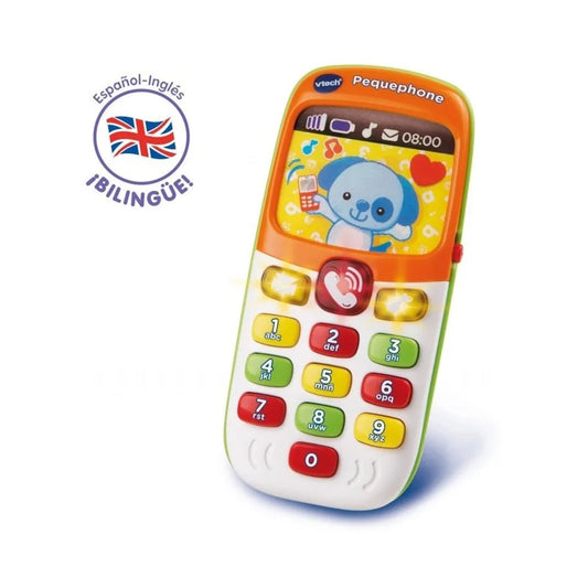 Pequephone Bilingüe – Juguete Educativo Interactivo para Bebés - VTECH - 3417761381472 - COMERCIAL BELSAN.