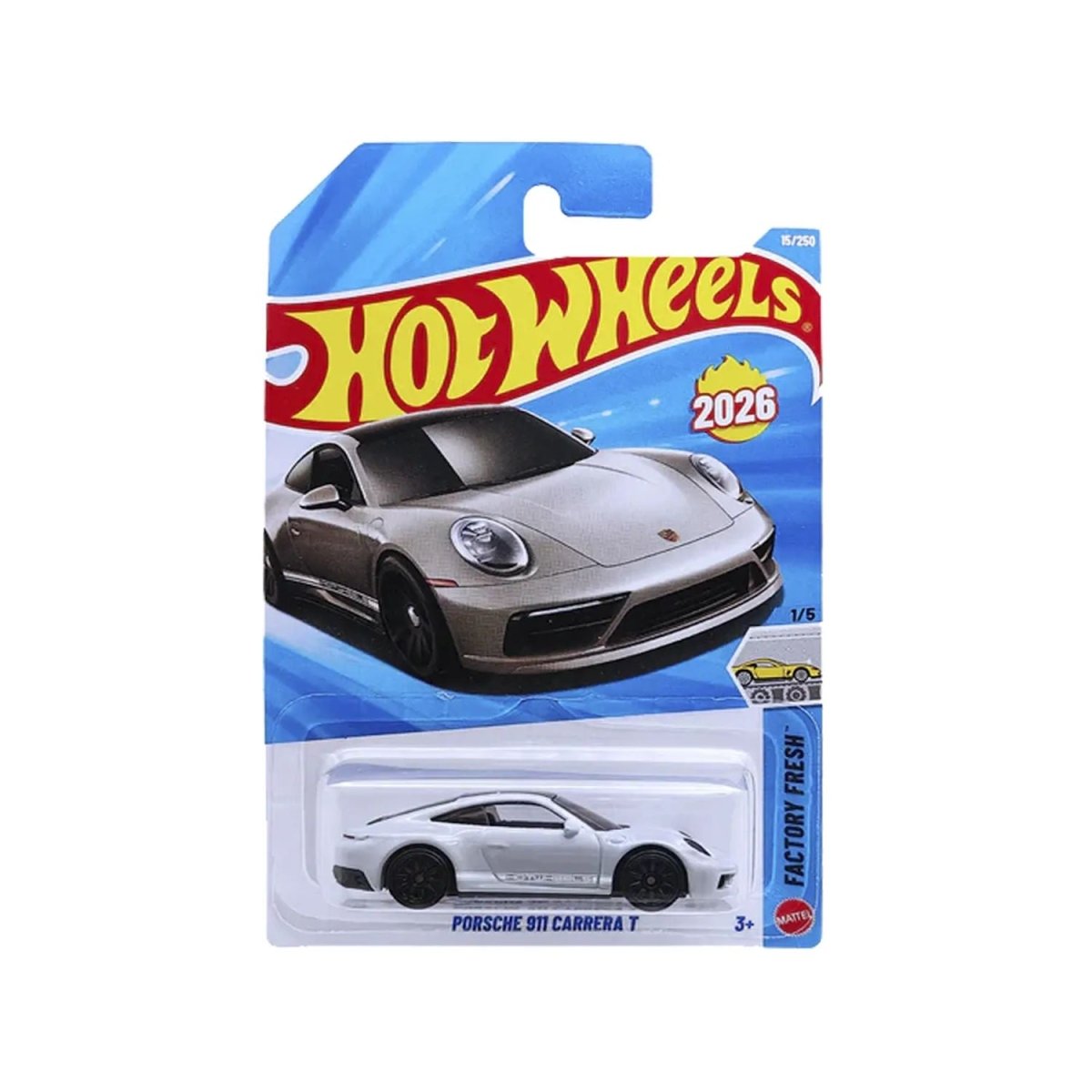 Porsche 911 Carrera T Hot Wheels 15/250 Factory Fresh 1/5 - HOT WHEELS - 027084120134 - COMERCIAL BELSAN.