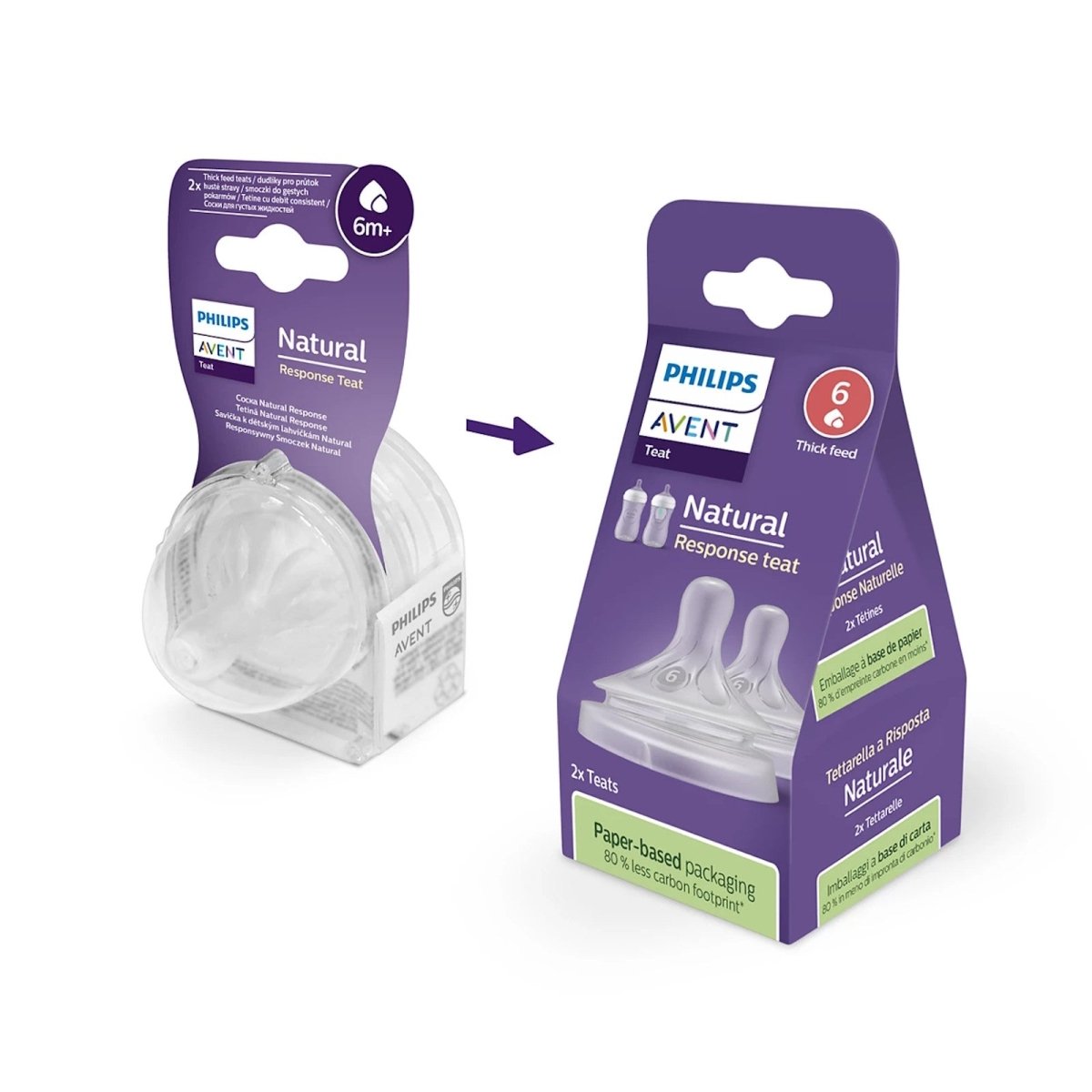 Tetina Avent Natural Response preparados espesos SCY966/02 - Avent - 8720689007078 - COMERCIAL BELSAN.