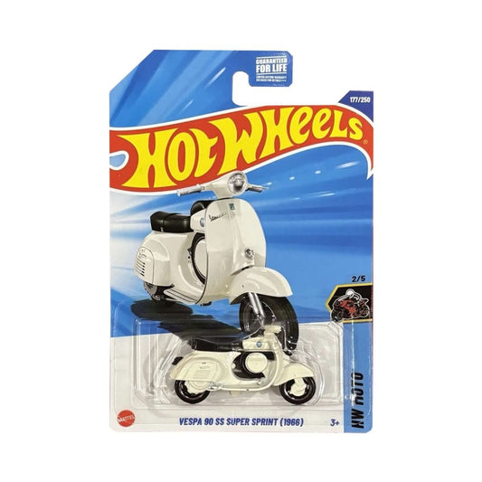 Vespa 90 Ss Super Sprint Hot Wheels 177/250 Moto 2/5 - HOT WHEELS - 027084120134 - COMERCIAL BELSAN.