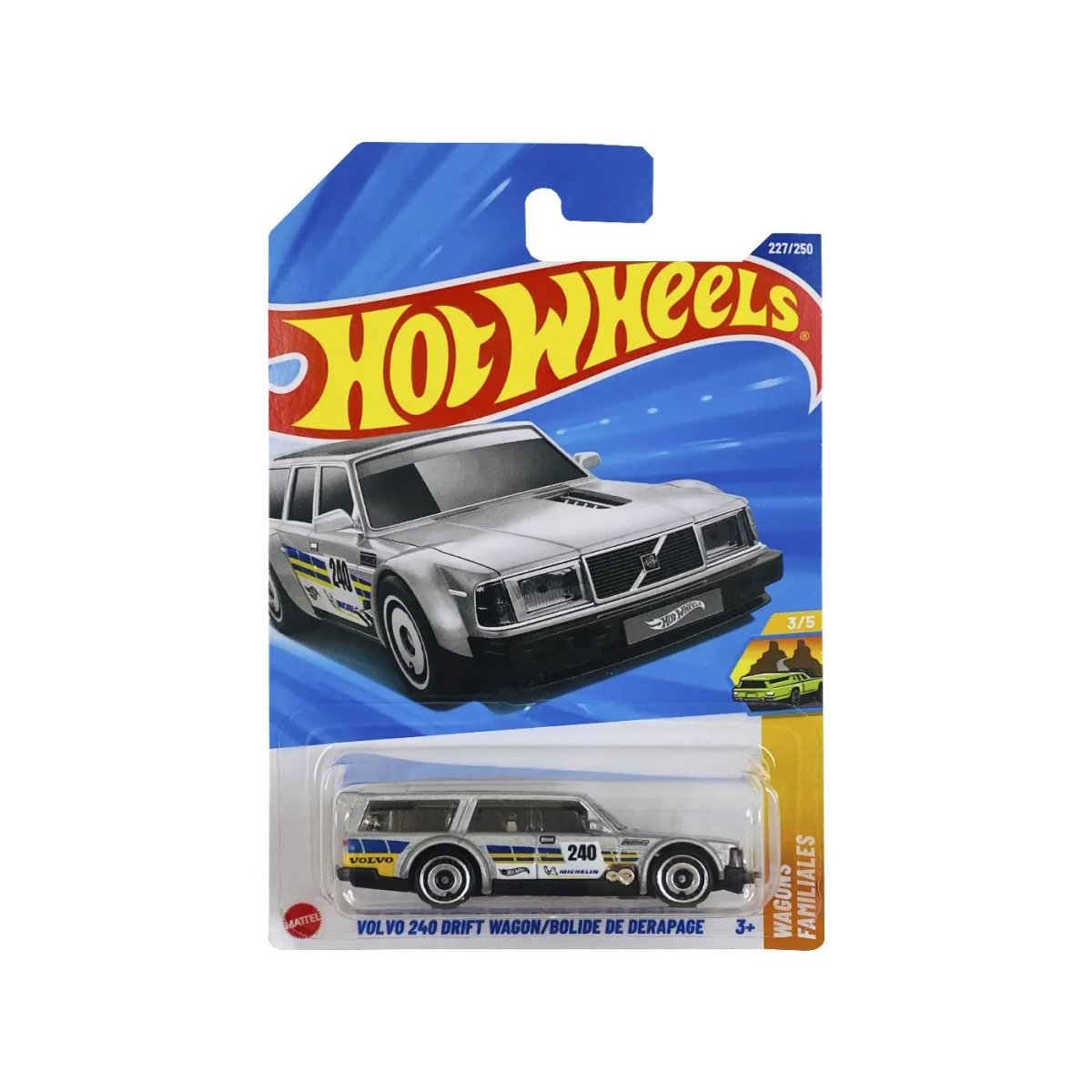 Volvo 240 Drift Wagon Hot Wheels 207/250 Wagons 3/5 - HOT WHEELS - 027084120134 - COMERCIAL BELSAN.