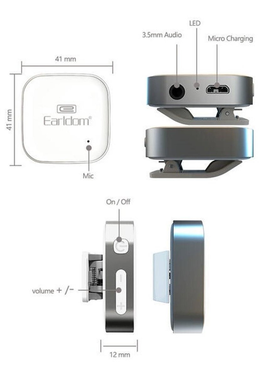 Audífonos Manos Libre Bluetooth Híbrido - Comercial Belsan - Earldom - COMERCIAL BELSAN -