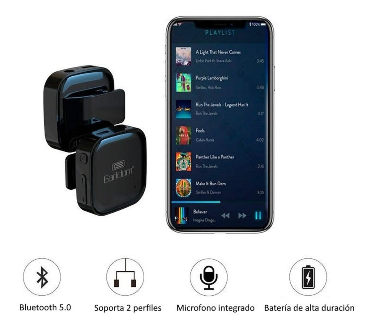 Audífonos Manos Libre Bluetooth Híbrido - Comercial Belsan - Earldom - COMERCIAL BELSAN -