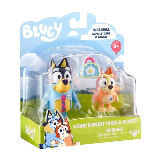 Bluey - Work Bandit & bingo - Set 2 Figuras - Comercial Belsan - Spin Master - COMERCIAL BELSAN -