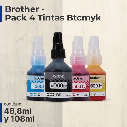 Brother - Pack 4 Tintas Btcmyk - Brother - COMERCIAL BELSAN SPA.