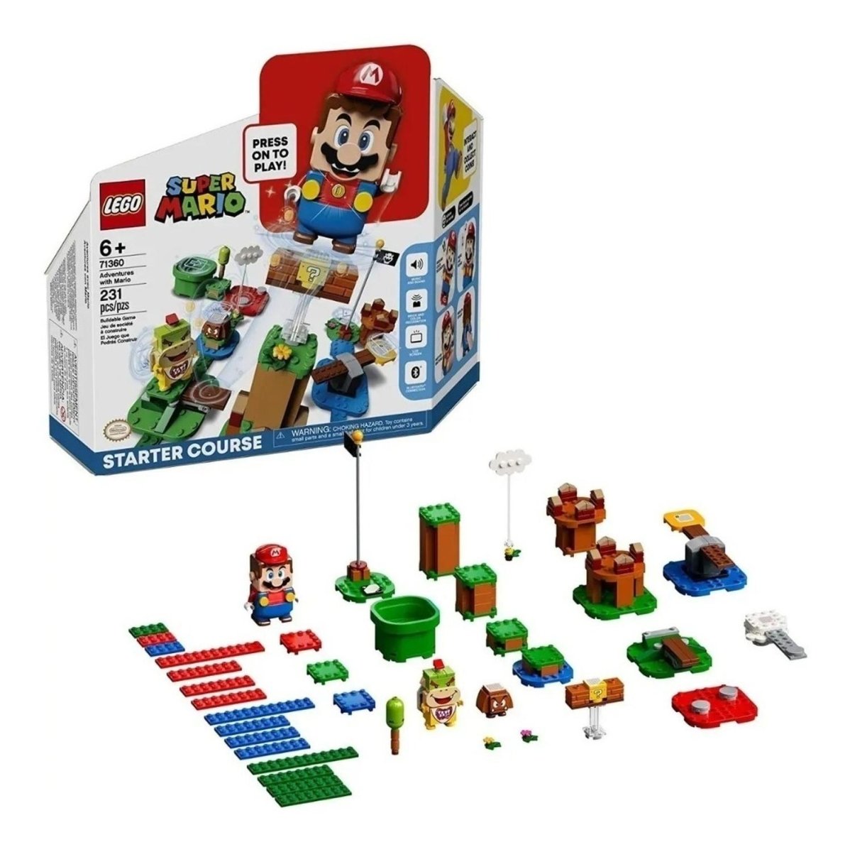 Lego Super Mario Adventures Con Mario Starter Course 231 Pcs - Lego - COMERCIAL BELSAN -