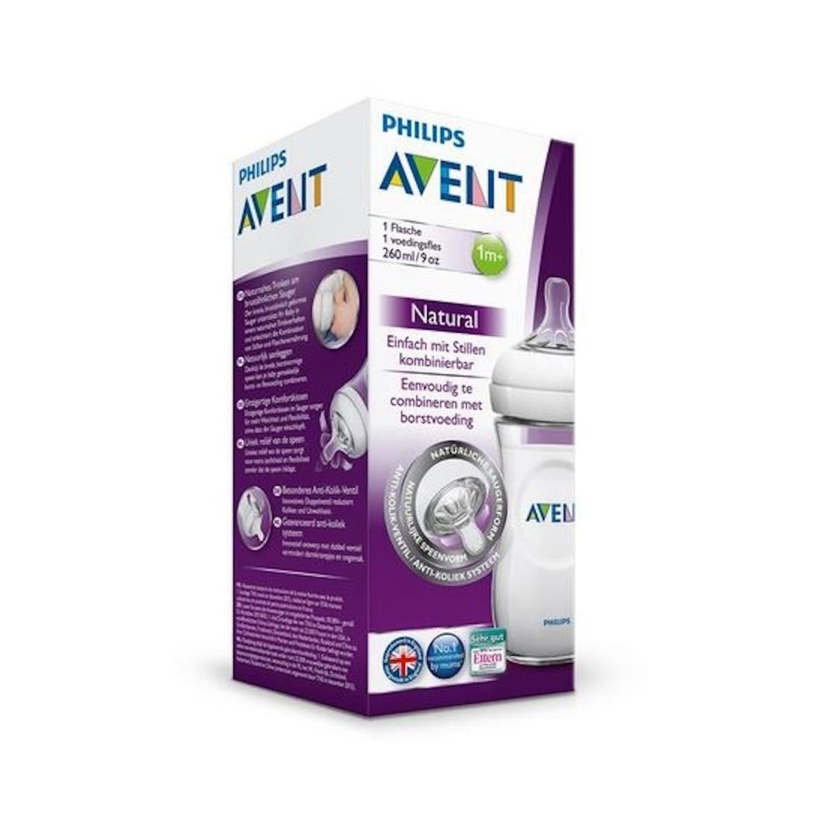 Mamadera Avent Natural 260ml - Avent - COMERCIAL BELSAN -