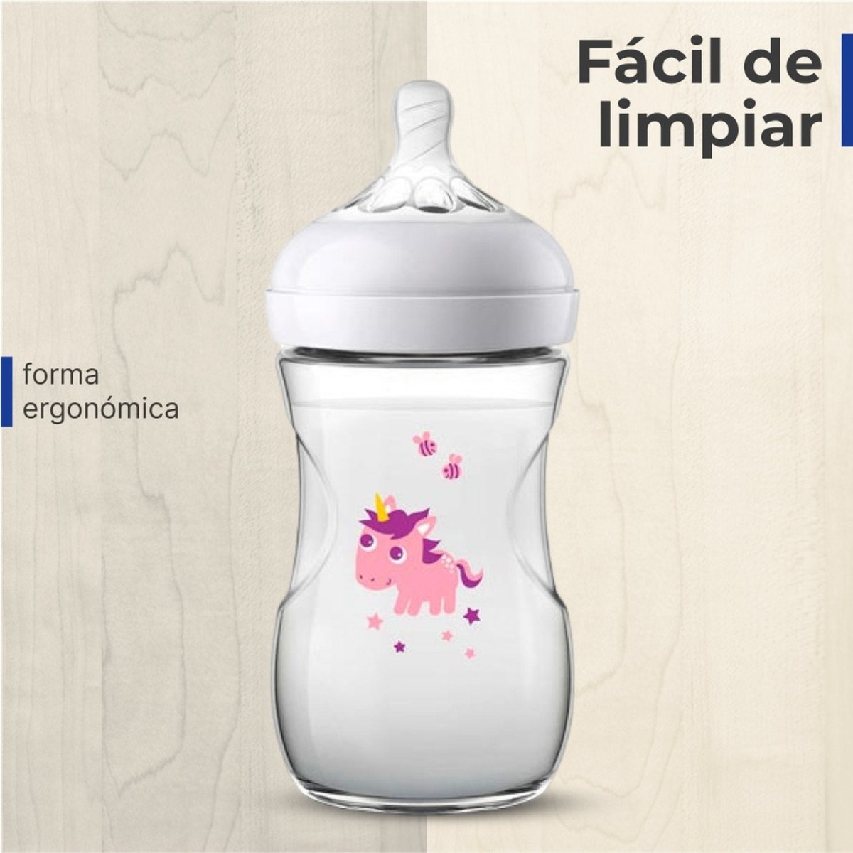 Mamadera Avent Natural 260ml - Diseños - Avent - COMERCIAL BELSAN -