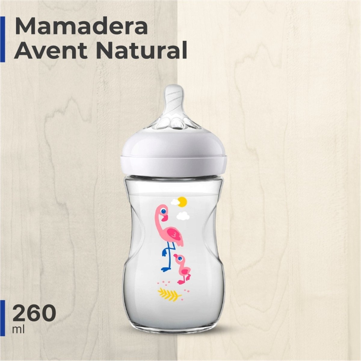 Mamadera Avent Natural 260ml - Diseños - Avent - COMERCIAL BELSAN -