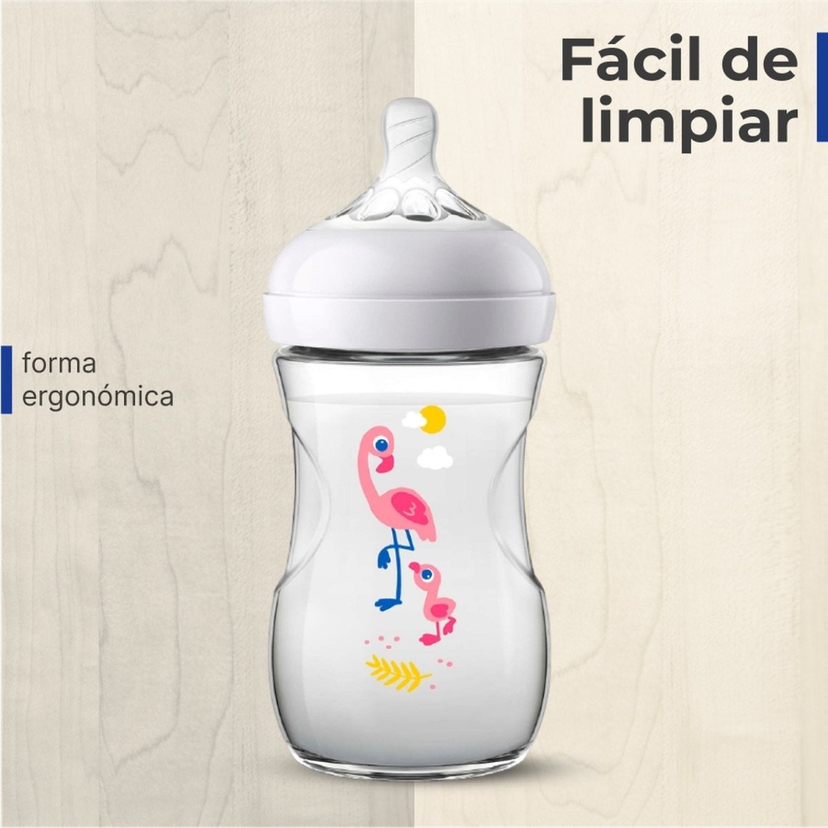 Mamadera Avent Natural 260ml - Diseños - Avent - COMERCIAL BELSAN -