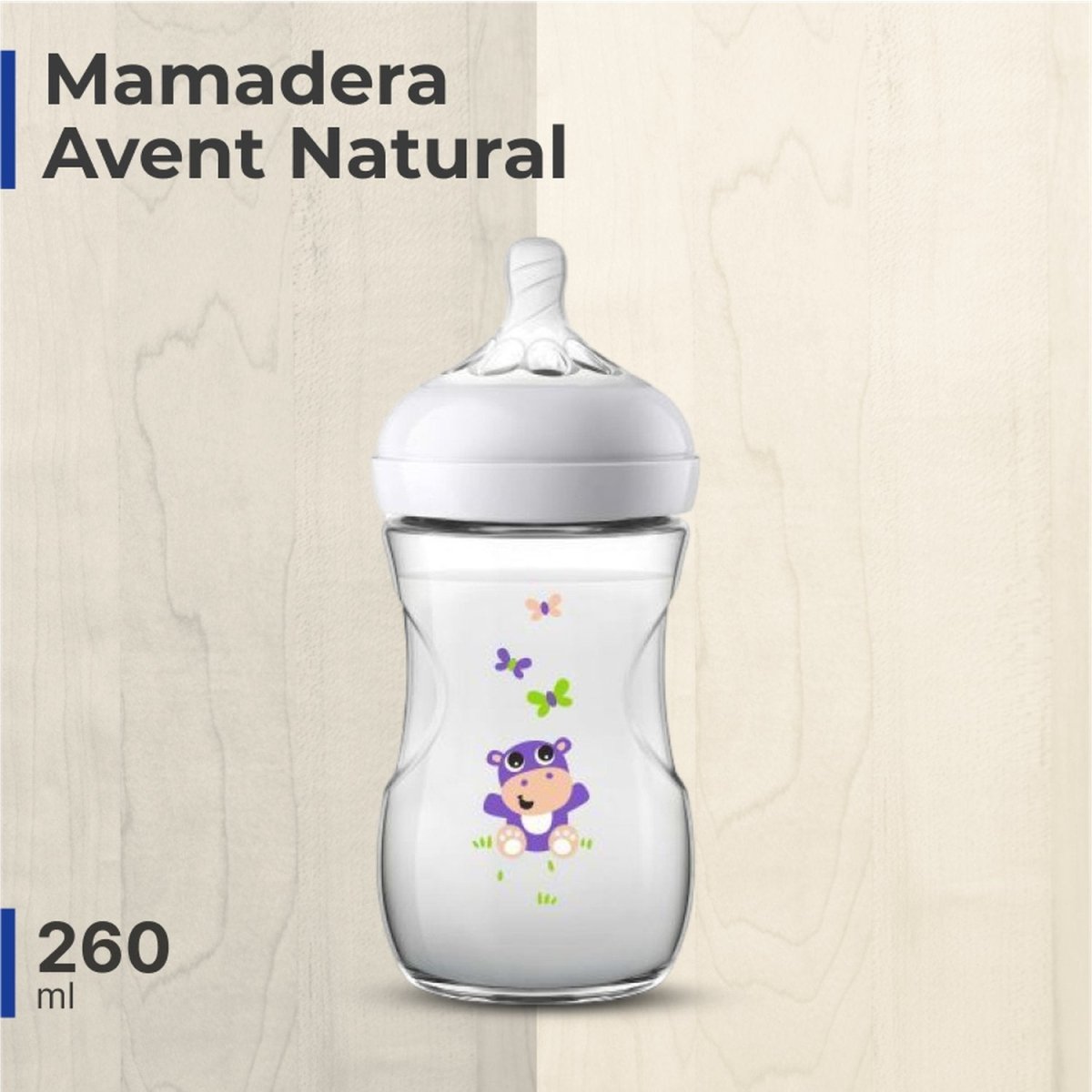 Mamadera Avent Natural 260ml - Diseños - Avent - COMERCIAL BELSAN -