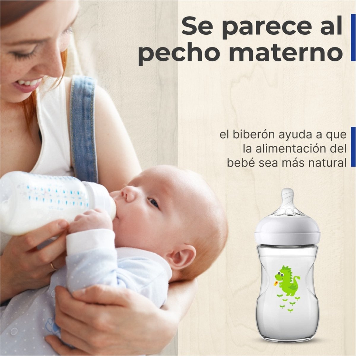 Mamadera Avent Natural 260ml - Diseños - Avent - COMERCIAL BELSAN -