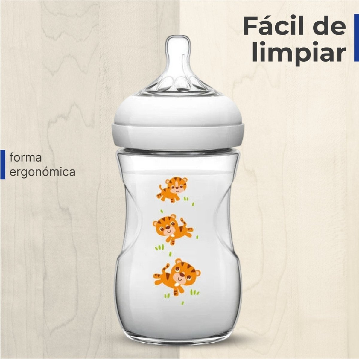Mamadera Avent Natural 260ml - Diseños - Avent - COMERCIAL BELSAN -