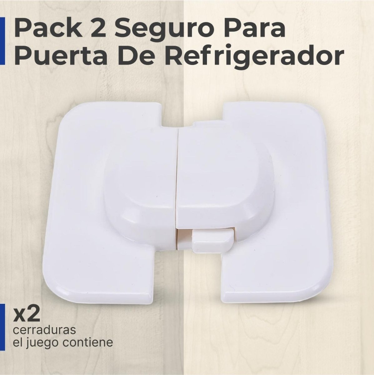 Pack 2 Seguro Para Puerta De Refrigerador - Genérica - COMERCIAL BELSAN -