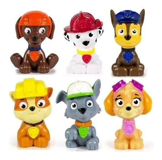 Paw Patrol Cachorros - Set 6 Figuritas - Patrulla Canina - Paw Patrol - COMERCIAL BELSAN SPA.