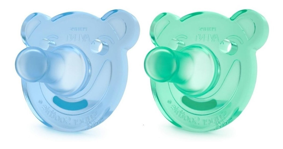 Philips Avent - Chupete Soothie Forma Osito | 0-3 Meses - Philips Avent - COMERCIAL BELSAN -