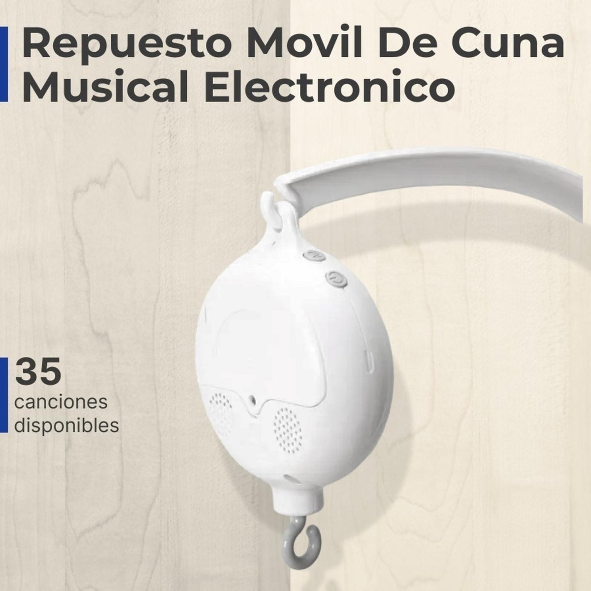 Repuesto Movil De Cuna Musical Electronico 35 Melodias - Genérica - COMERCIAL BELSAN -