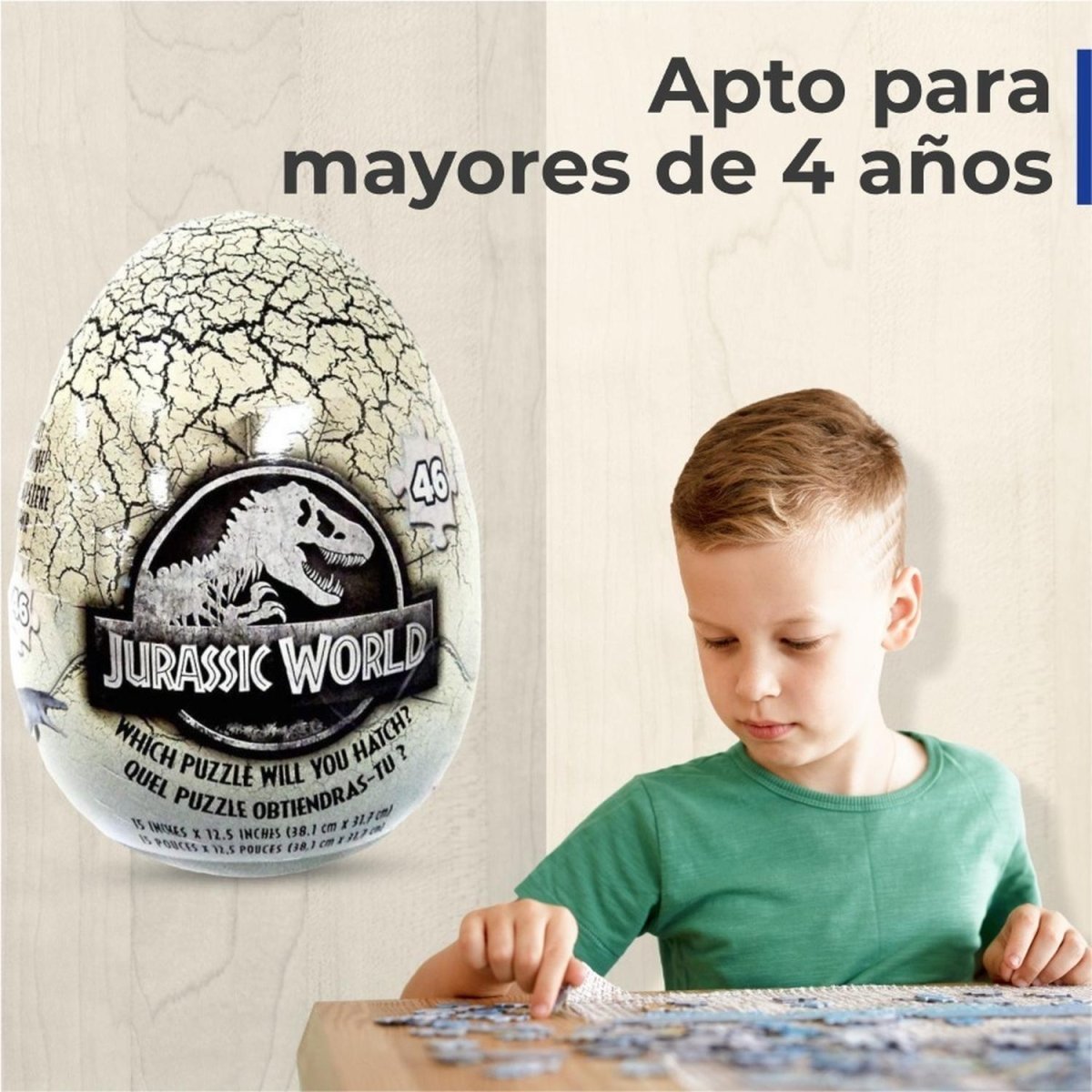Rompecabezas Huevo Jurassic World - Spin Master - COMERCIAL BELSAN -