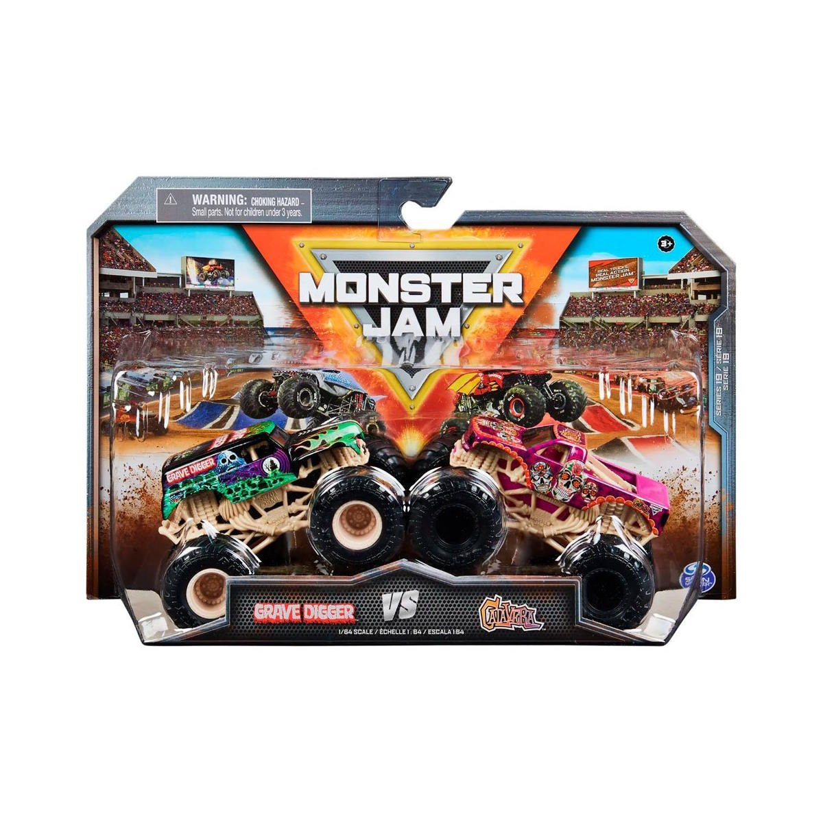 Set Monster JAM VS - Modelos escala 1:64 - Infantil - Spin Master - COMERCIAL BELSAN -